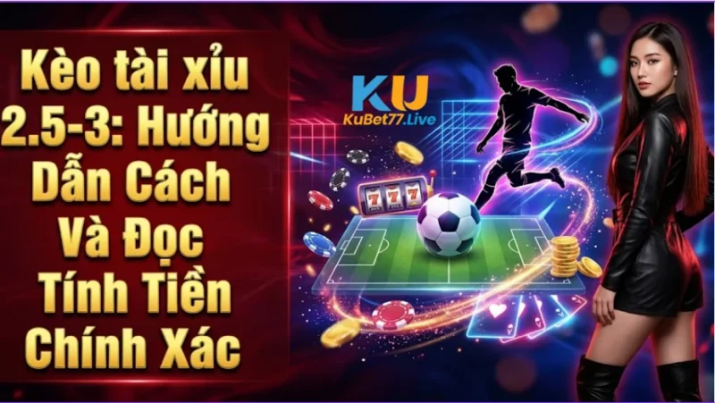 Cách Tính Tiền Thắng Thua Kèo Tài Xỉu 2.5-3