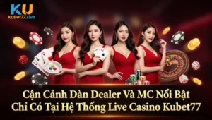 Cận Cảnh Dàn Dealer Và MC Nóng Bỏng Chỉ Có Tại Hệ Thống Live Casino Kubet77