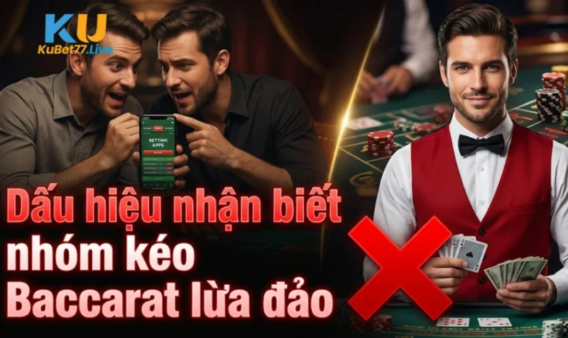 Dấu hiệu nhận biết nhóm kéo Baccarat lừa đảo