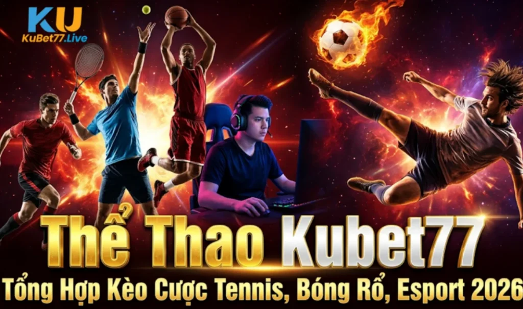 Thể Thao Kubet77: Tổng Hợp Kèo Cược Tennis, Bóng Rổ, Esport 2026